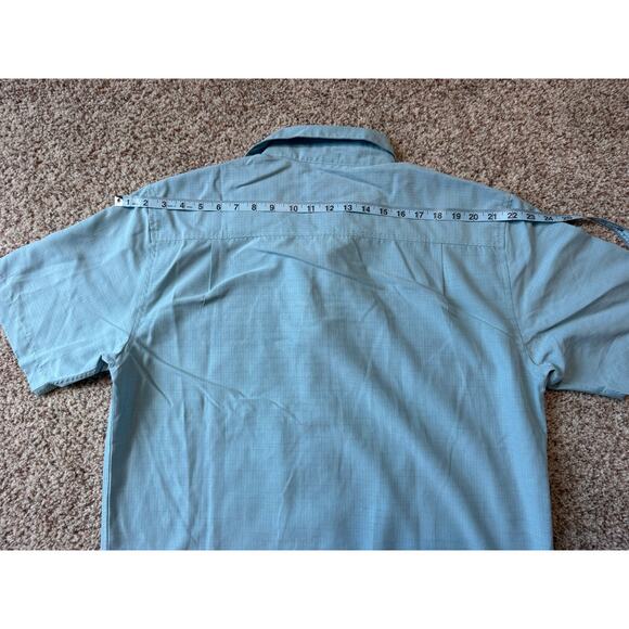 Quicksilver Waterman Comfort fit Men's Collared button up shirt. Large, Blue - Picture 5 of 10